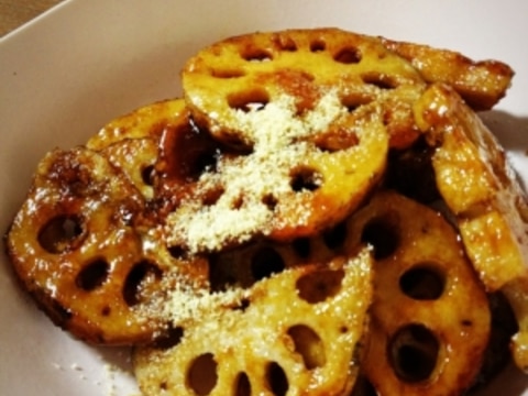 シャキシャキ蓮根の照り焼き♛